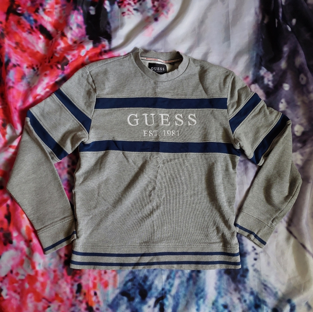 Guess Crewneck Front Logo Sweater